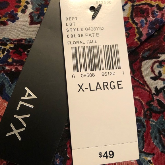 ALYX off shoulder top XL nwt - Picture 2 of 3